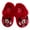Red/Heart, variant on Disney Minnie Mouse Girls Dual Sizes Nylex Fabric Slippers