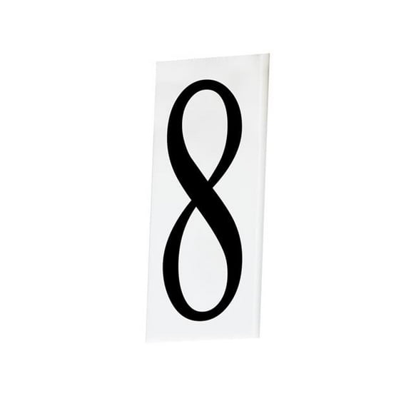 Maxim 53618WT House Number 8 Address-Outdoor Wall Mount, White