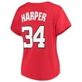thumbnail image 3 of Women's Majestic Bryce Harper Red Washington Nationals Team Name & Number T-Shirt, 3 of 3