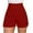 Wine, variant on aidice Summer Shorts for Women Work High Waisted Button Loose Casual Solid Color Office Dressy Shorts