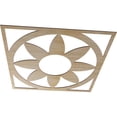 thumbnail image 2 of Ekena Millwork 34"OD x 11 3/4"ID x 1/4"T Blume Wood Fretwork Pierced Ceiling Medallion, Hickory, 2 of 3