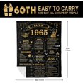 thumbnail image 5 of 60th Birthday Gifts for Women, 60th Birthday Gifts for Men, Best 60th Birthday Gifts Ideas Blanket, 1965 60 Year Old Birthday Gifts for Men Women, for 60 Year Old Women Blanket 60"X50", 5 of 6