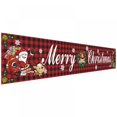 thumbnail image 1 of POINTERTECK Large Merry Christmas Banner  Red Buffalo Plaid Xmas Sign Xmas Outdoor & Indoor Hanging Decor with Xmas Tree Pattern for Christmas Party  Outdoor Indoor Decoration, 1 of 4