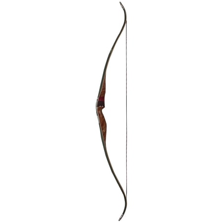 Bear Archery 59 Kodiak RH Traditional Recurve Bow Shedua Riser Green Fiberglass Dynaflight 97 String (AK2135SR)