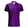 thumbnail image 4 of Sngxgn Men's Polo Shirt Casual Short Sleeve Polo T Shirt Classic Fit Shirts(Purple,XXL), 4 of 5
