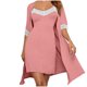 thumbnail image 2 of Batas de moda para mujer, vestido de manga larga con cuello, pijamas para mujer, 2 of 8