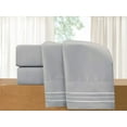 thumbnail image 2 of 4 Piece Thin Breathable Sheet Set - 1500 Series, California King, Silver, 2 of 5
