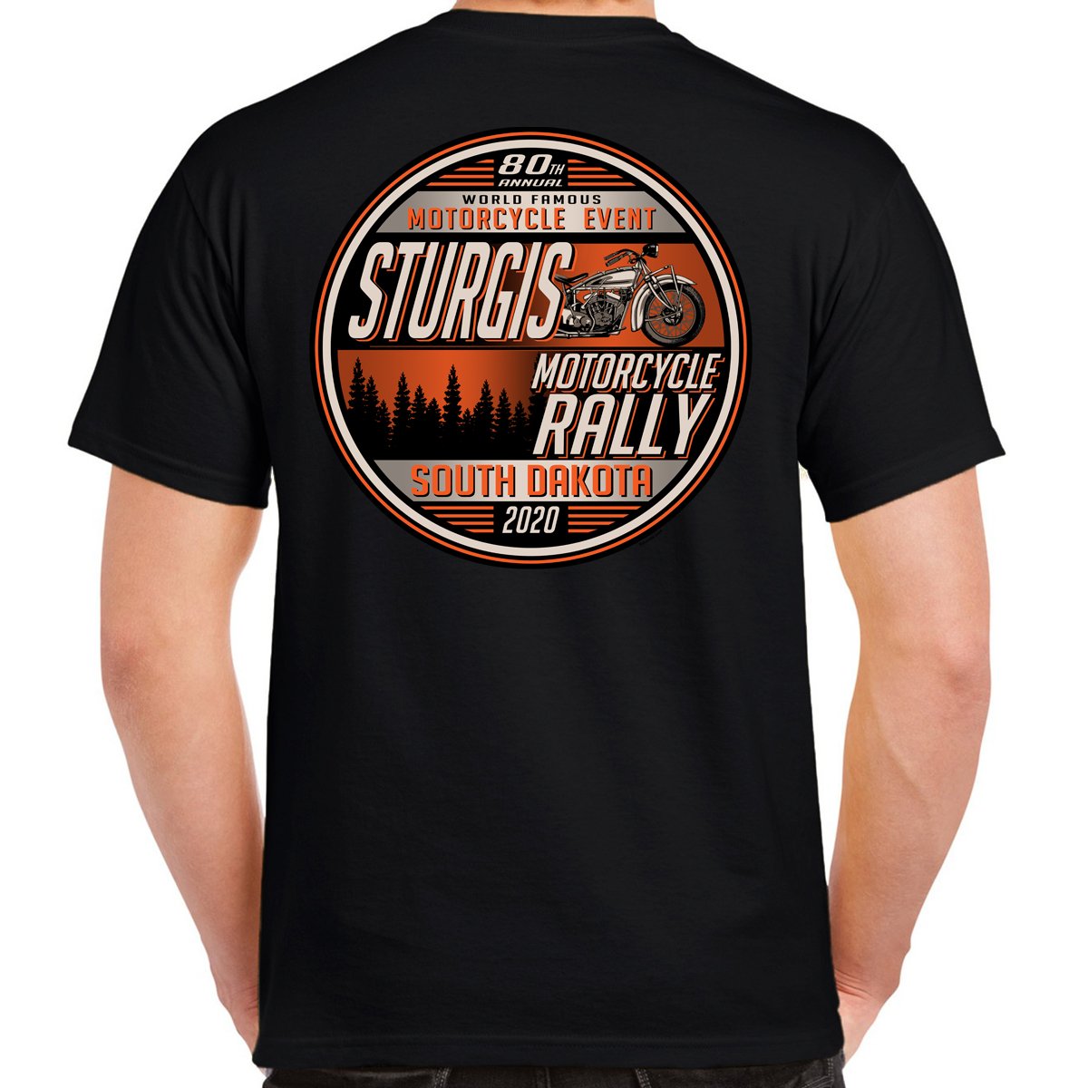 Biker Life Clothing 2020 Sturgis Motorcycle Rally Sunset Bike TShirt