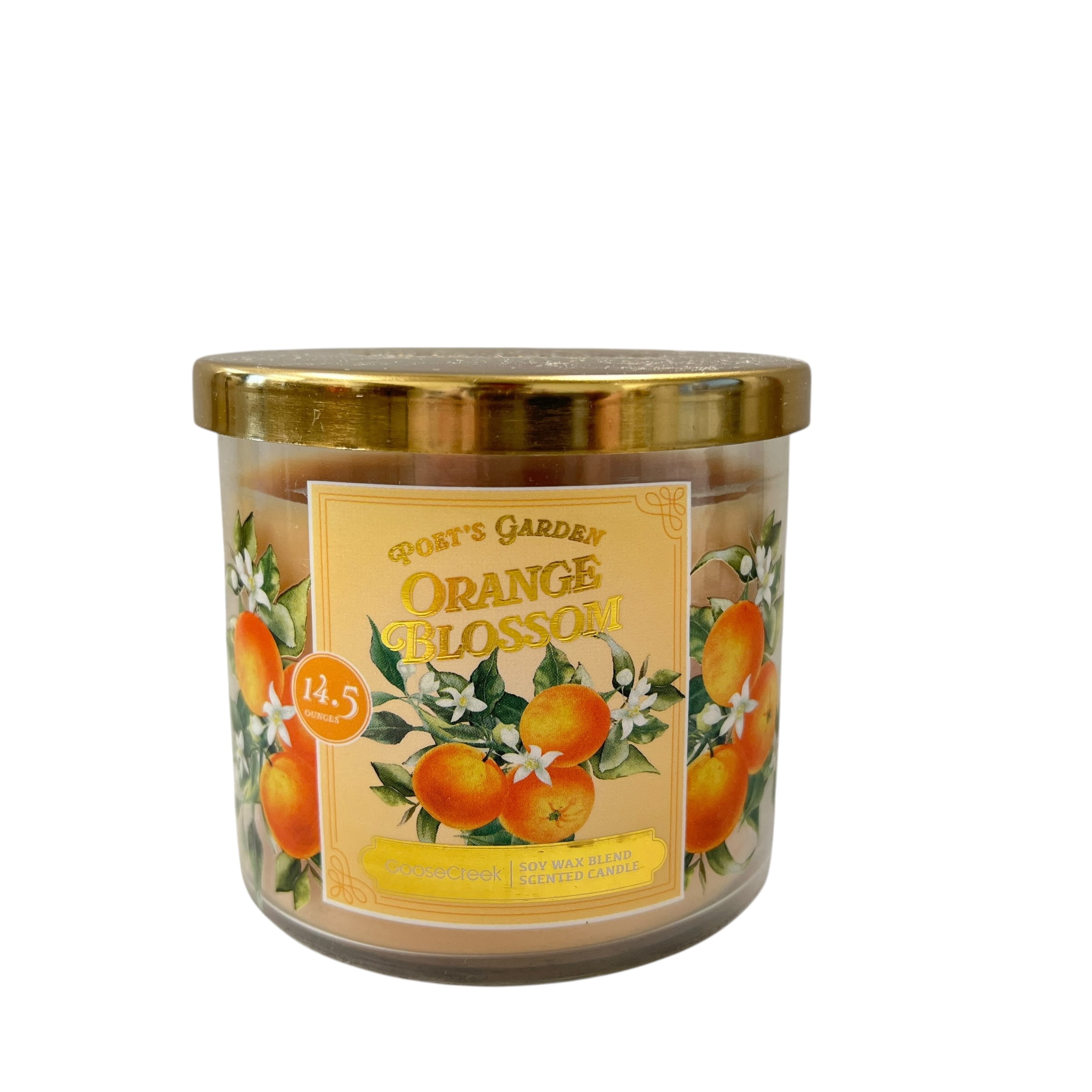 Goose Creek Orange Blossoms Scented 3 Wick Candle 14.5 oz