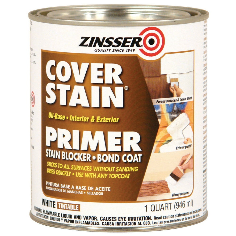 Zinsser Cover Stain Interior Exterior Stain Blocker Primer 1 Quart zinsser-cover-stain-interior-exterior-stain-blocker-primer-1-quart