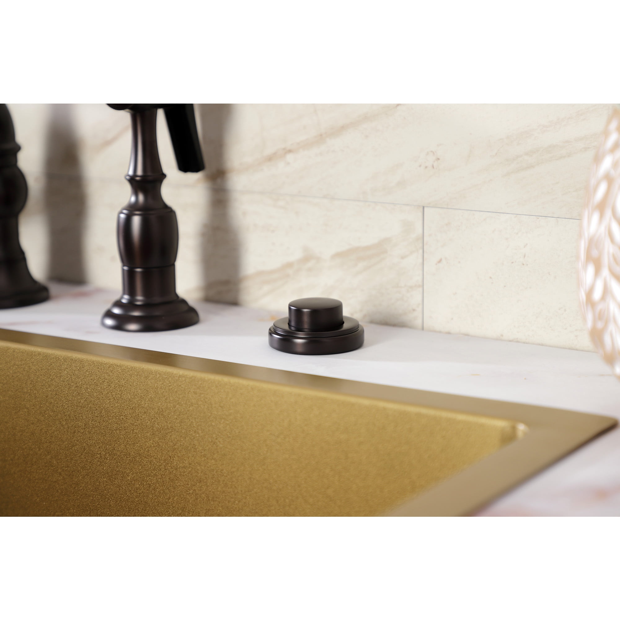 Kingston Brass KA215 Trimscape Disposal Air Switch Button in Oil Rubbed Bronze