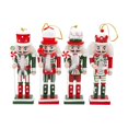 thumbnail image 2 of Runquan 4 Pieces Christmas Nutcracker Ornament Traditional for Weddings Xmas Party, 2 of 8