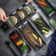 thumbnail image 2 of MasteelfCA 1Pc Japanese Style Sushi Plate Exquisite Rectangular Saury Plate Dessert Plate, 2 of 8