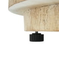 thumbnail image 4 of Christopher Knight Home 30" Patio MGO Propane Fire Pit, 40,000 BTU Ribbed Round Heater with Lid, Beige, 4 of 12