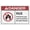 Warning Sign 2, variant on Danger Keep Out Hazardous Voltage Inside Sign 8"x12", Rust Free Aluminum UV Ink Printing Durable Weatherproof Outdoor Metal Sign, for Home Business Electrical Area