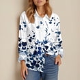 thumbnail image 7 of HAJWOH Womens Button Down Shirts Dressy Long Sleeve Floral Blouse Business Casual Work Office Fall Fashion Shirts, 7 of 7