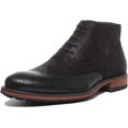 thumbnail image 6 of JUSTINREESS Bruno Men's Lace Up Leather Boots With Side Zip In Black Size 10, 6 of 6