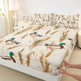 thumbnail image 3 of Homewish Country Mallard Duck Twin Sheet Sets,Rustic Plant Twin Fitted Sheet,Western Farmhouse Flat Sheet For Teens,Super Cozy Room Decor,3-Piece, 3 of 7