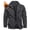 Dark Gray, variant on YUCOLEN Men's Winter Thick Fleece Lined Warm Jacket Casual Trucker Work Coat with Multi Pockets Zip Khaki L