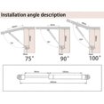 thumbnail image 4 of Damper Gas Struts for Cabinet Hinges, Kitchen Furniture - 100N, Set of 2, ABS Material, 4 of 5