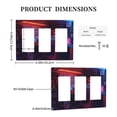 thumbnail image 3 of Game Neon Switch Cover Decorative Wall Plate 3-Gang Standard Size, 3 of 5