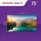 thumbnail image 3 of TV Sharp 75 Pulgadas Roku 4K Ultra HD Smart TV LED 4T-C75EL8UR, 3 of 4