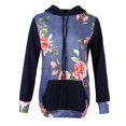 thumbnail image 3 of Con Capucha Con Estampado Floral Para Mujer Con Cuello Y Cuello Con Capucha SG Hugo  Sudadera con capucha floral para mujer, 3 of 10