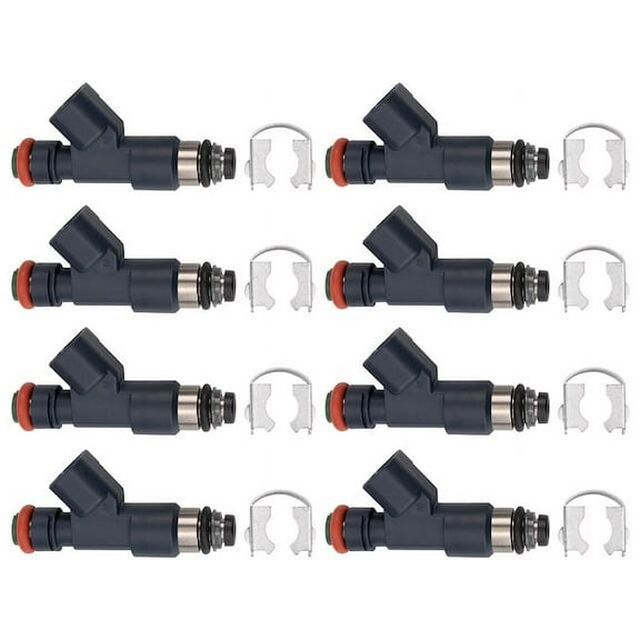 Fuel Injector Set 8 Piece - Compatible with 2007 - 2009 Chevy Avalanche 5.3L V8 FLEX 2008