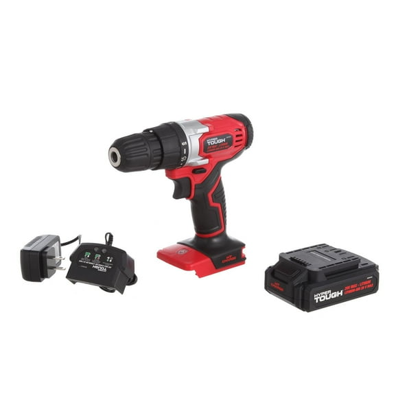 HYPER TOUGH 20-VOLT MAX LITHIUM-ION CORDLESS DRILL