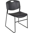 thumbnail image 2 of Homestock Retro Revival 36" Round Lounge Table Maple/ Chrome With 4 Nesting Chairs, Black - Ergonomic Breakroom Furniture Set For Staff Break Room, Tables & Chair, Breakroom Set, 2 of 5