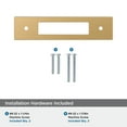thumbnail image 4 of Amerock Medora 3-3/4 inch (96mm) Center-to-Center Rectangle Champagne Bronze Cabinet Pull Backplate, 4 of 6