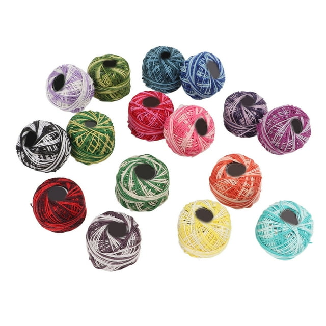 Lace Thread, Crochet Thread Soft Gifts Colorful Cross Stitch Hand Made DIY for Experienced Amateurs for Beginners