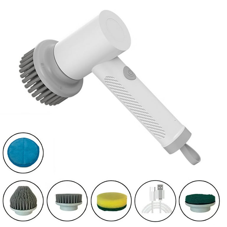 Multifunctional Electric Cleaning Brush Cleaner Rechargeable Dishwashing  Brush Automatic Brush Rrange Hood Stove Tile Cleaning