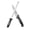 Silver and black/10", variant on Restaurantware-Met Lux 17 Inch x 1.8 Inch Knife Honing Rod, 1 Nylon Handle Sharpening Steel - Shock Absorbent, Grooved, Black Ceramic Knife Sharpener Rod, For Kitchen