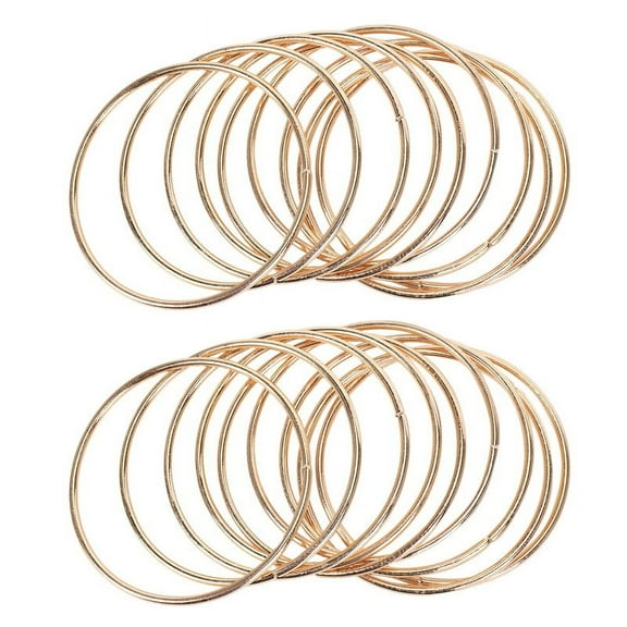 20 Pack 3 Inch Gold Dream Catcher Metal Rings Hoops Macrame Ring for Dreamcatchers and Crafts