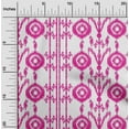 thumbnail image 1 of oneOone Cotton Silk Fabric Paisley|Stripe & Circle Ikat Print Fabric By The Yard 42 Inch Wide, 1 of 4