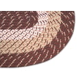 thumbnail image 4 of Better Trends 3 Piece Braided Rug Set, 100% Polypropylene Indoor Area Rugs Durable & Reversible, Country Collection - Brown Stripe, 4 of 6