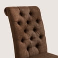 thumbnail image 2 of Subrtex Dining Chairs Linen Fabric Chairs for Kitchen Dining Room Set of 2, Brown, 2 of 6