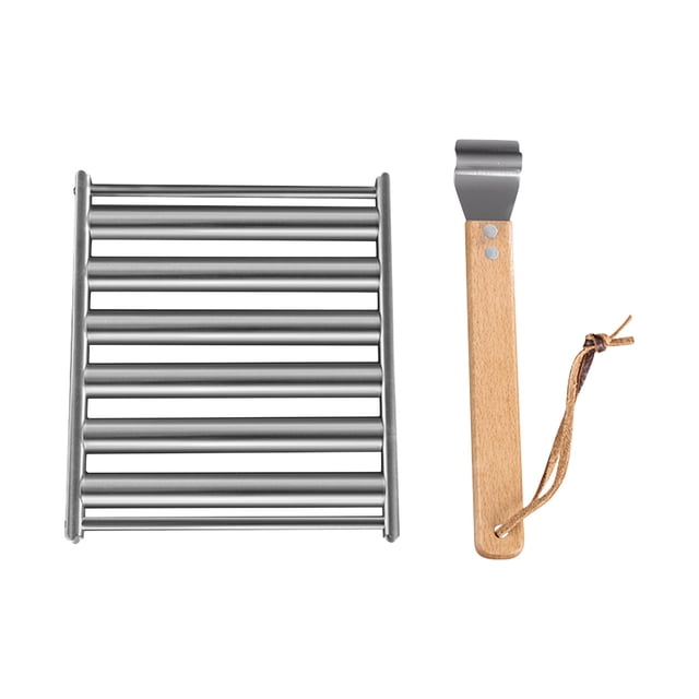 Hot Dog Roller,Stainless Steel Rolling Rack Hot Dog Rack, Usage Roller Rack, Dismantling Stainless Steel Sausage Rack, Rolling Barbecue Portable Stainless Steel Rolling Rack