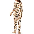 thumbnail image 5 of HELLHERO Thanksgiving Pajama Set for Women Dachshund Printed Pjs Set Crewneck Loungewear with Pockets Maple Leaves Printed Sleepwear for Home, XL, 5 of 5