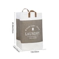thumbnail image 3 of AuroraX Large Laundry Basket with Handles Quilted Foldable Linen Laundry Basket for Organizer Cute Coffee Decorative Storage Hamper for Dirty Clothes Blanket Toy, 3 of 6