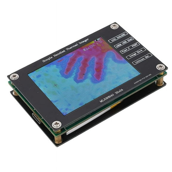 Thermal Imager, 2.8Inch Thermal Imager Infrared Camera, 320X240, ‑40℃ To  300℃, Built in SPI Flash Chip, USB C Charging
