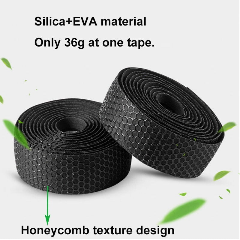 Road Bicycle Bike Cork Handlebar Wrap Bar Tape Bandage Belts Kit Silicone+EVA