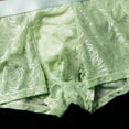 thumbnail image 4 of LNWUY Men's Lace Boxers Underwear Seamless Lace with Low Waist Breathable and Comfortable Mens Under Panties Green XXL, 4 of 4