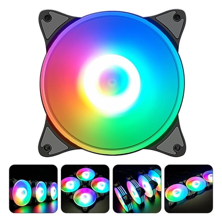 Masteelf  Practical Computer Cooler for Home Cooling Fan Exhaust Black