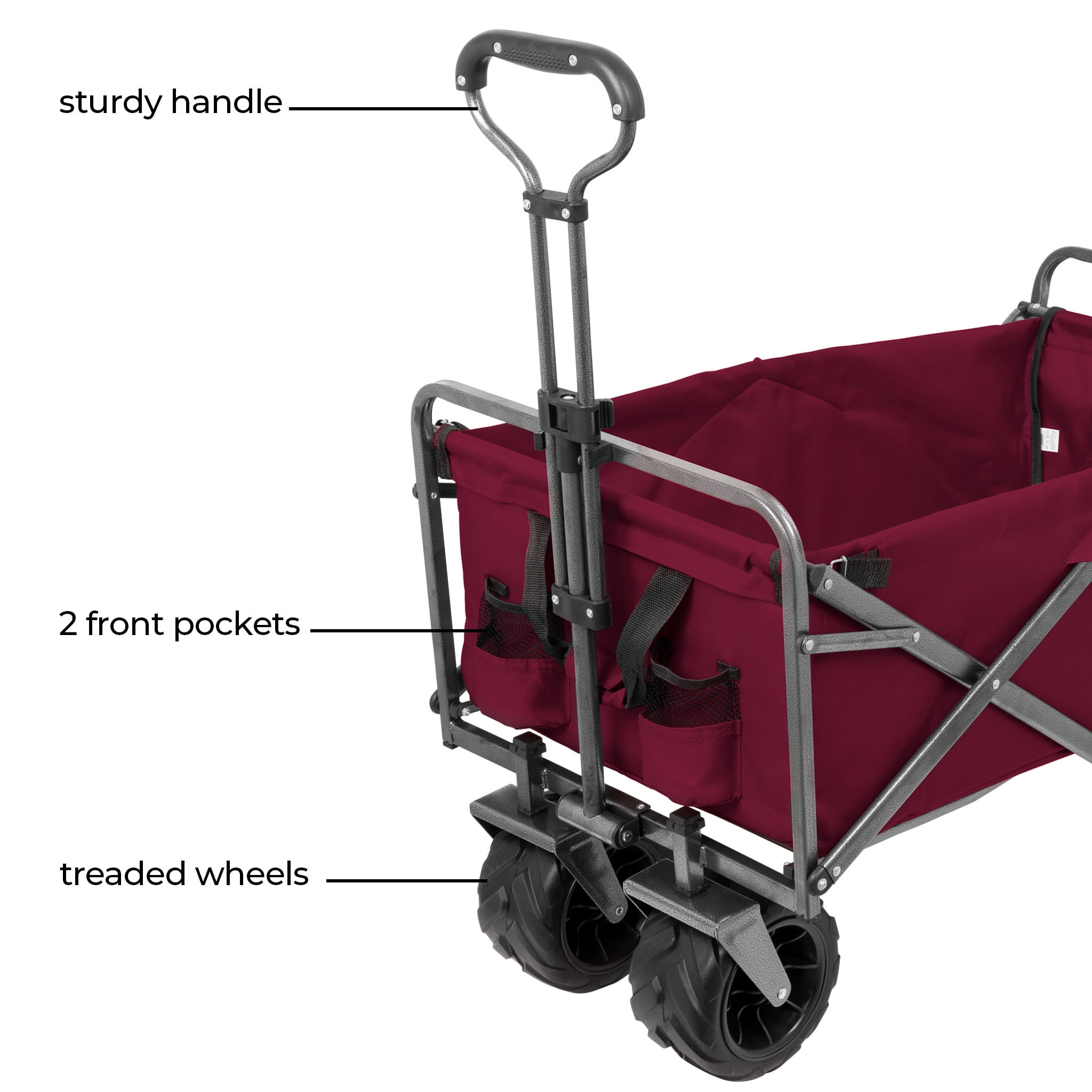 Smart Design Collegiate Heavy Duty Sports Wagon- Arizona St Sundevils
