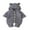 Gray, variant on Newborn Baby Boy Girls Bear Ear Knit Romper Hooded Wool Sweater Jumpsuit Outfits