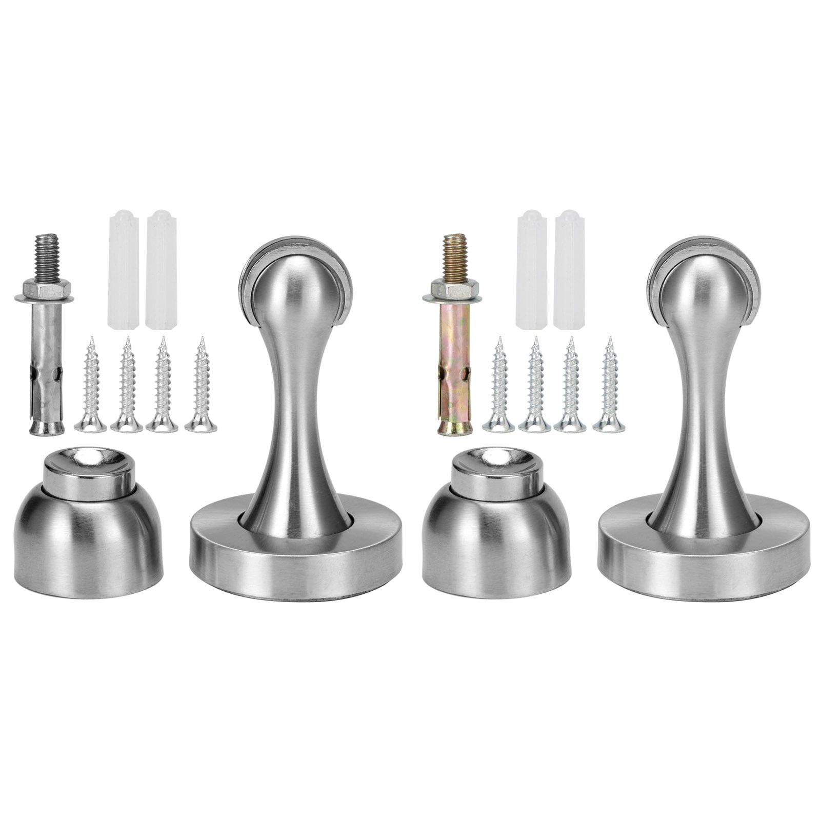 Durable Stainless Steel Door Stop, Secure Magnetic Hold, Suction Design, Quick 1,Minute Setup