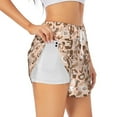 thumbnail image 3 of Lsque coffee tea pots Printed Women's Running Shorts with Liner Pockets,Elastic Quick Dry Workout Athletic Gym Yoga Shorts,Womens High Waist Shorts-Large, 3 of 9