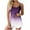 Purple B, variant on WRKEKC Lounge Sets for Women Polka Dot Print Sleeveless Spaghetti Strap Top with Color Block Shorts for Sleepwear and Home